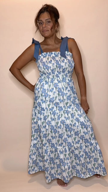 Celia - Ribbon Tie Strap Dress
