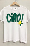 Ciao White Graphic Tee