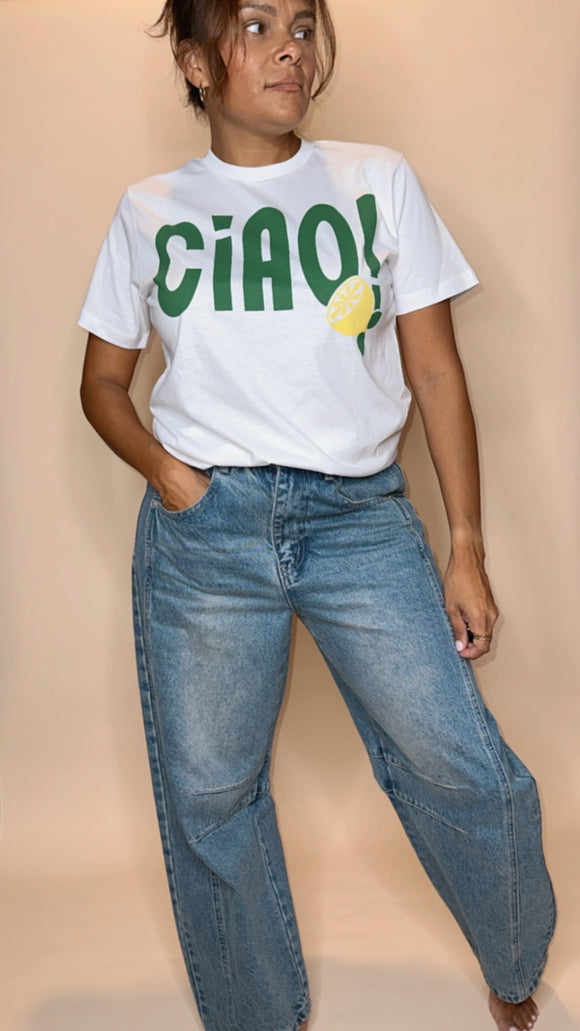 Ciao White Graphic Tee