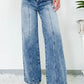 Dusk Blue Wide Leg Jeans