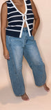 Adriana - Navy Blue Knit Vest