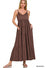 Gaytana - V Neck Dress (Brown)